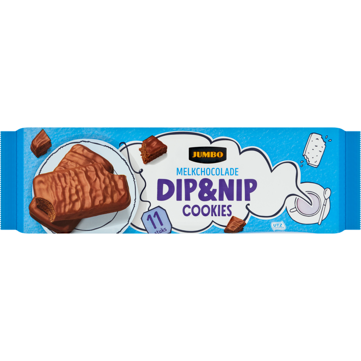 Dip&Nip Cookies Melkchocolade 11 Stuks