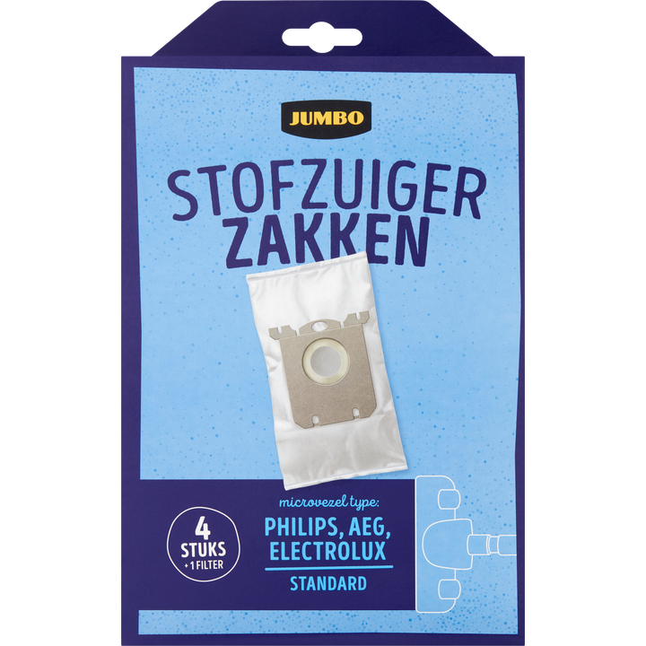 Stofzuigerzakken met Filter 4 Stuks