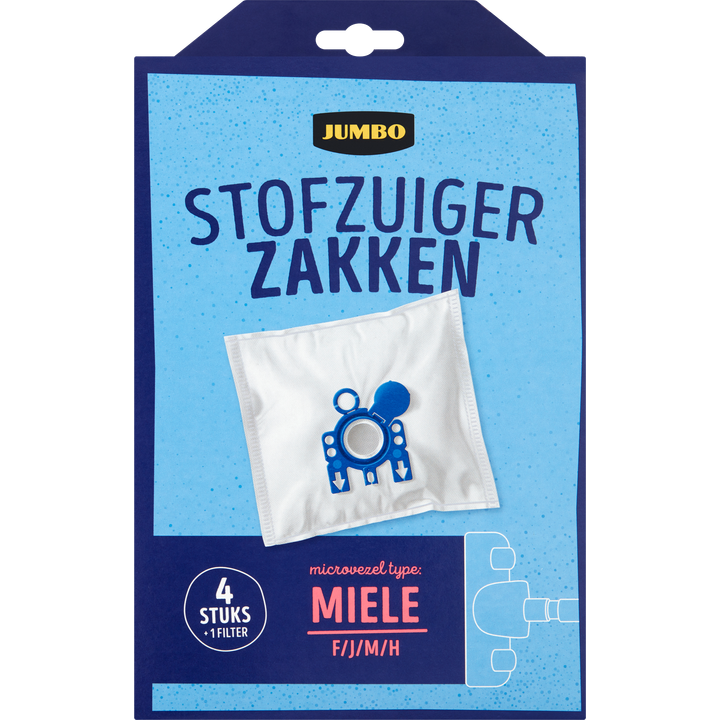 Stofzuigerzakken met Filter 4 Stuks