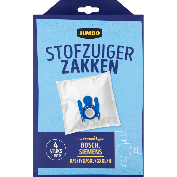 Stofzuigerzakken met Filter 4 Stuks