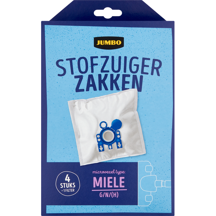 Stofzuigerzakken met Filter 4 Stuks