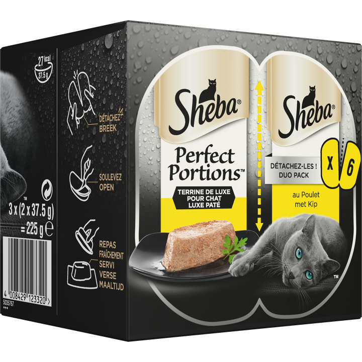 Sheba Portiezakjes Multipack Soup met zalm 10 x 4 x 40 g