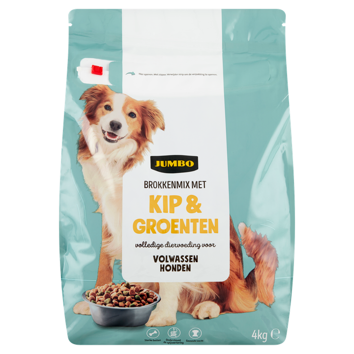 Brokkenmix met Kip & Groenten voor Volwassen Honden