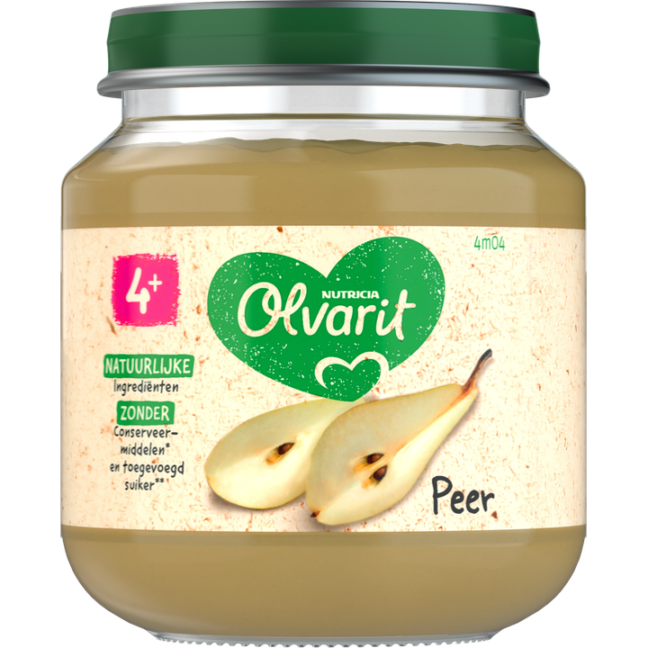 Olvarit Peer 4+ Maanden 125 g