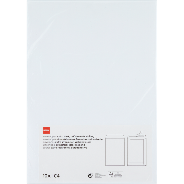 Enveloppen Extra Sterk C4 10 Stuks