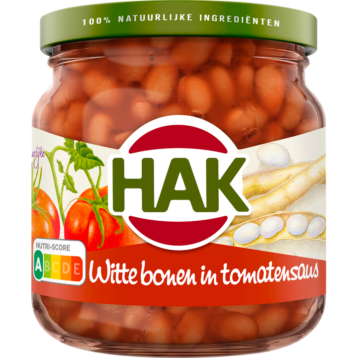 Hak Witte Bonen in Tomatensaus 185 g