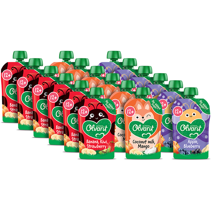 Variatiemenu 3 Smaken Knijpfruit 12+ Maanden