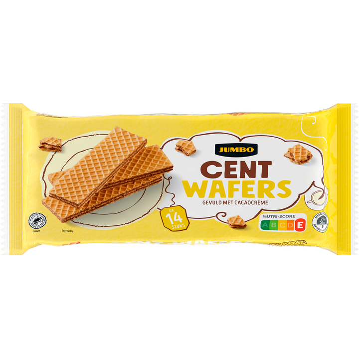 Cent Wafers Gevuld met Cacaocrème