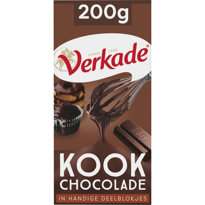 Verkade Kookchocolade 200 g