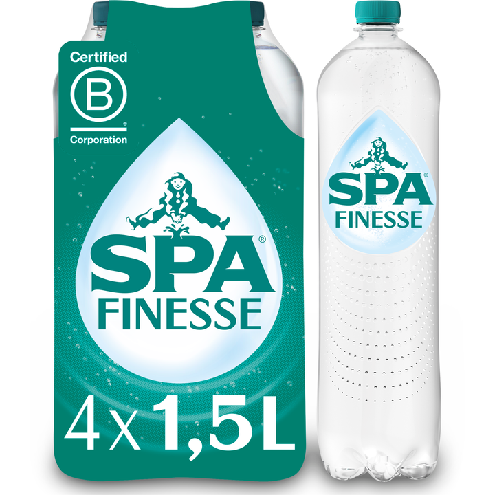 SPA Finesse Sparkling Mineral Water Licht Bruisend 4 x 1,5 L