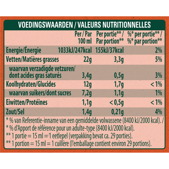 Calvé Dressing Hamburger Saus 430 ml