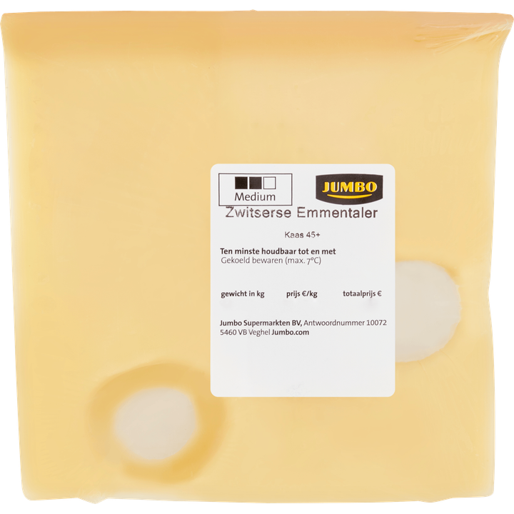 Jumbo Zwitserse Emmentaler Kaas 45+ ca. 150 g bestellen? | Jumbo
