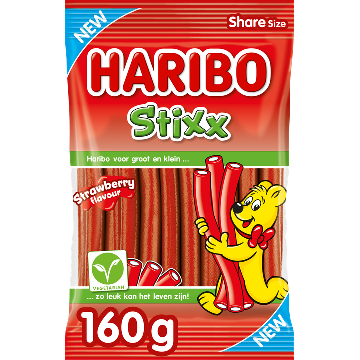 Haribo Stixx Strawberry 160 g