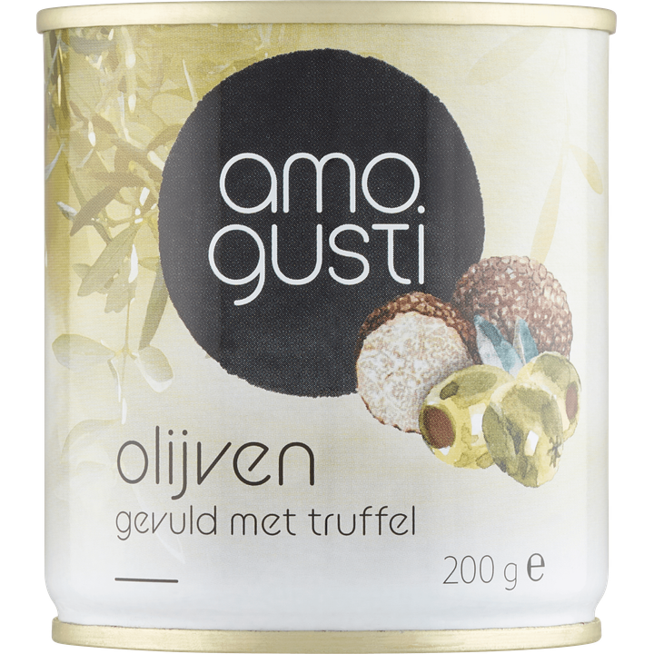 Amogusti Olijven gevuld met truffel 200 g