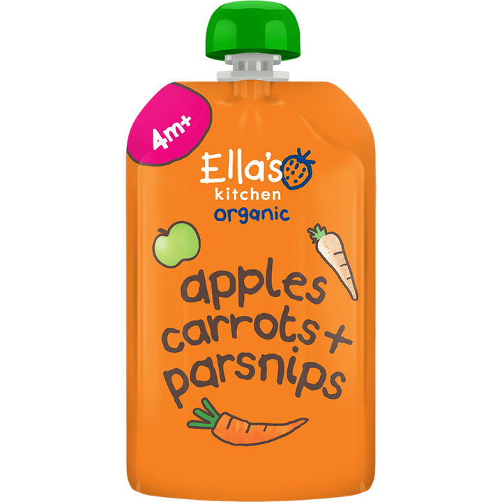 Ella's Kitchen Wortels, appels + pastinaak 4+ biologisch 120 g