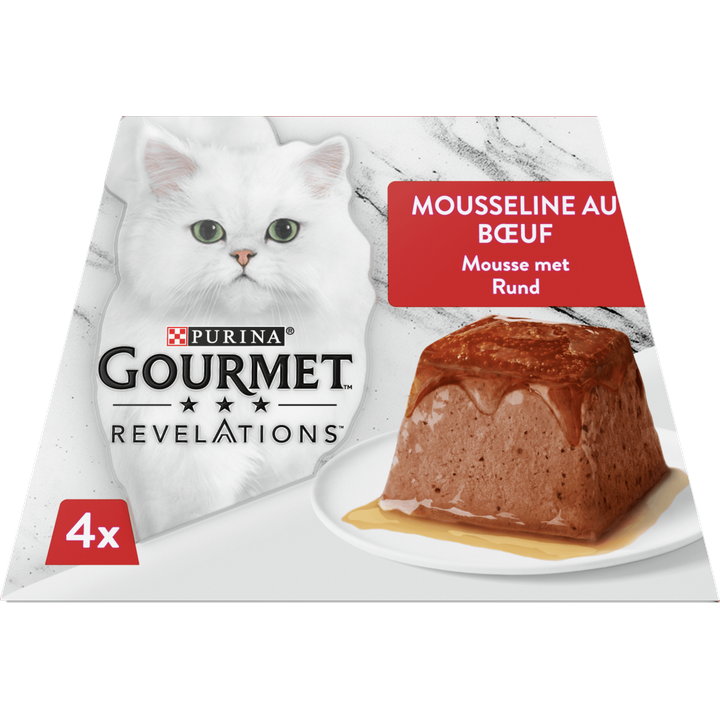 Gourmet Revelations Mousse Kattenvoer nat met Rund
