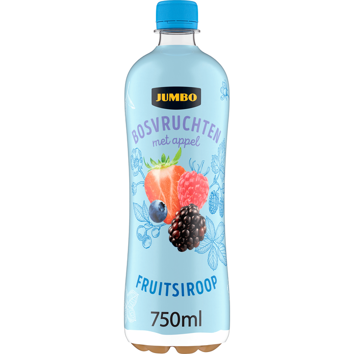Fruitsiroop Bosvruchten met Appel 750ML
