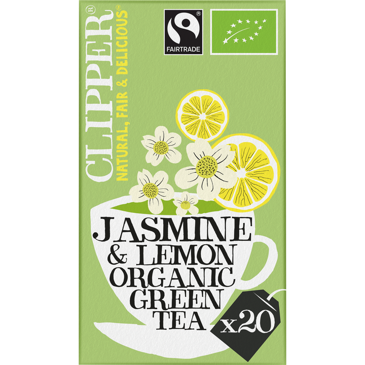Clipper Jasmine & Lemon Organic Green Tea 20 Stuks 34 g