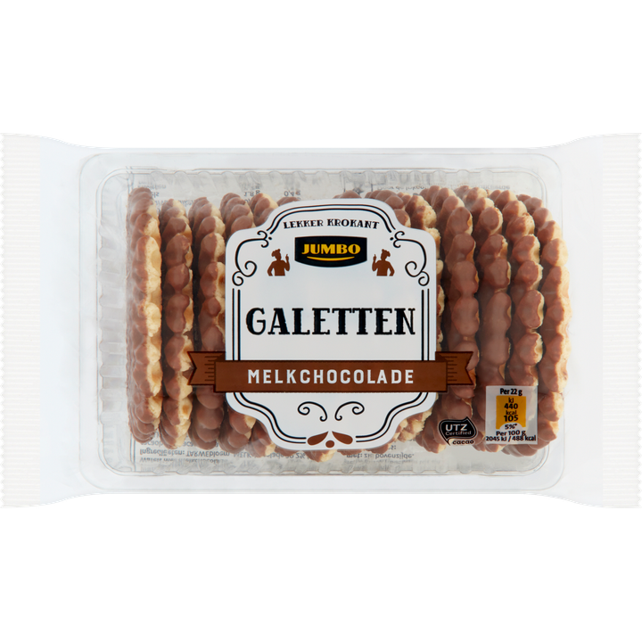 Galetten Wafels Melkchocolade