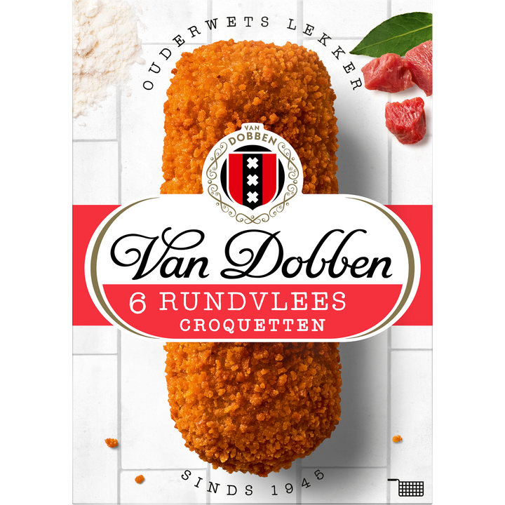 Van Dobben Rundvlees Croquetten 6 x 80 g