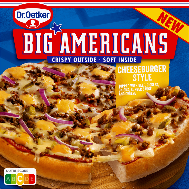 Dr. Oetker Big Americans Pizza Cheeseburger Style 444 g