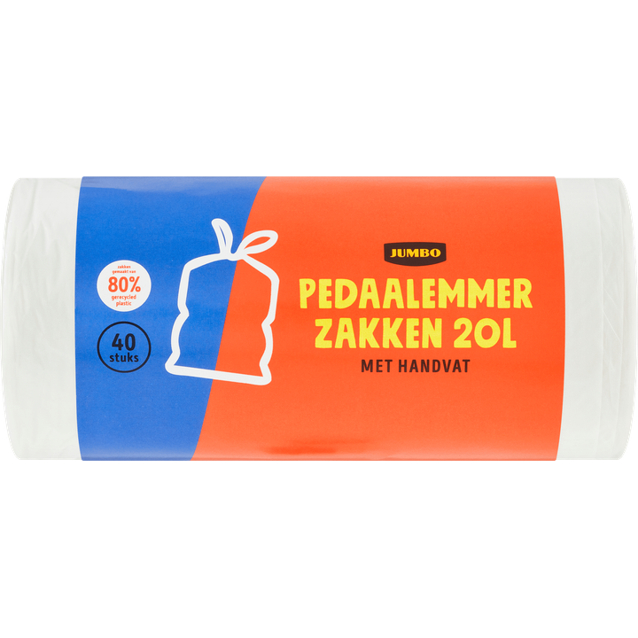 Pedaalemmerzakken met Handvat 20 L 40 Stuks