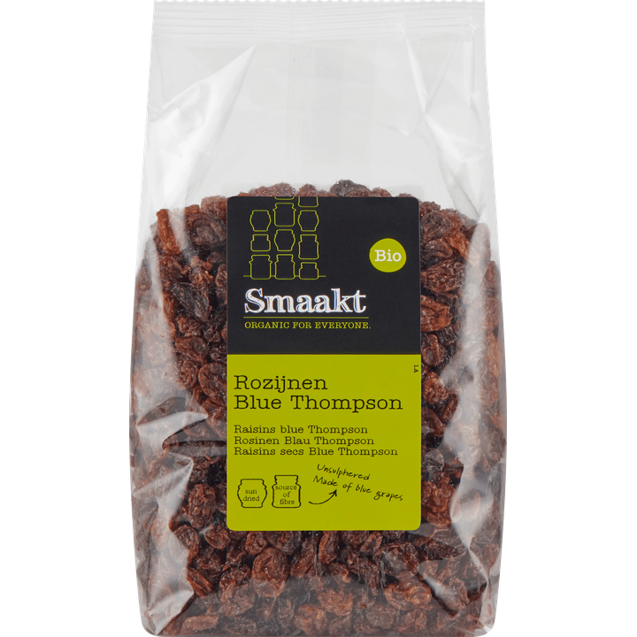 Smaakt Bio Rozijnen Blue Thompson 500 g
