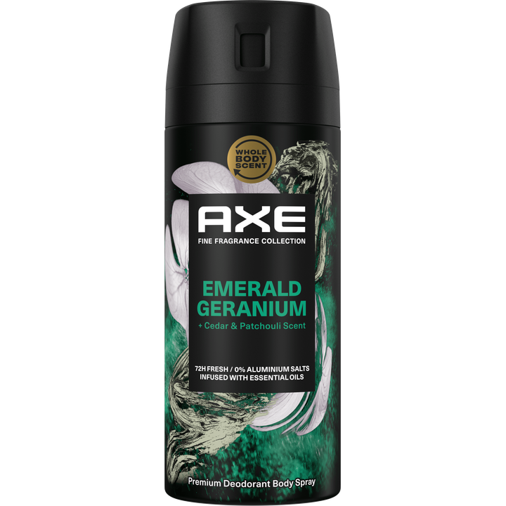AXE Fine Fragrance Collection Premium Deodorant Bodyspray Emerald Geranium 150 ml