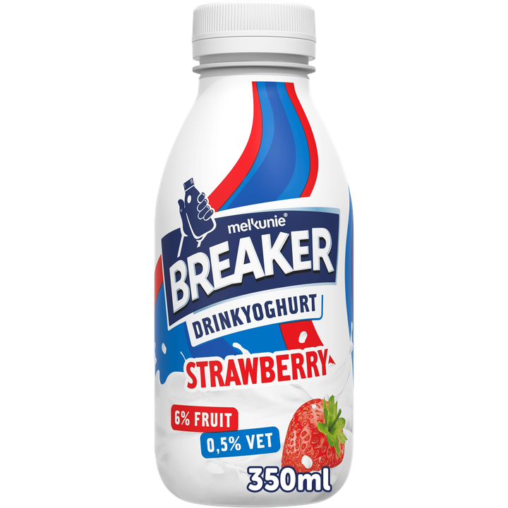 Breaker Drinkyoghurt Aardbei 0,5% Vet
