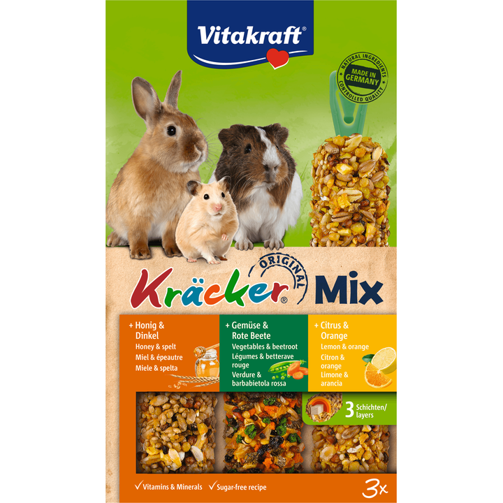 Vitakraft Original Kräcker Trio-Mix Citrus & Orange 168 g