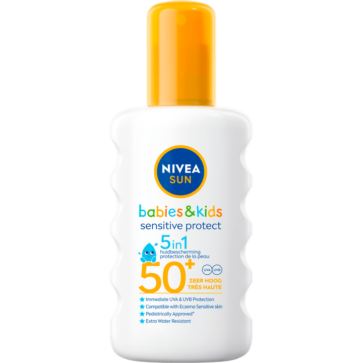 Nivea Sun Babies & Kids Sensitive Zonnebrand Spray SPF 50 200 ML