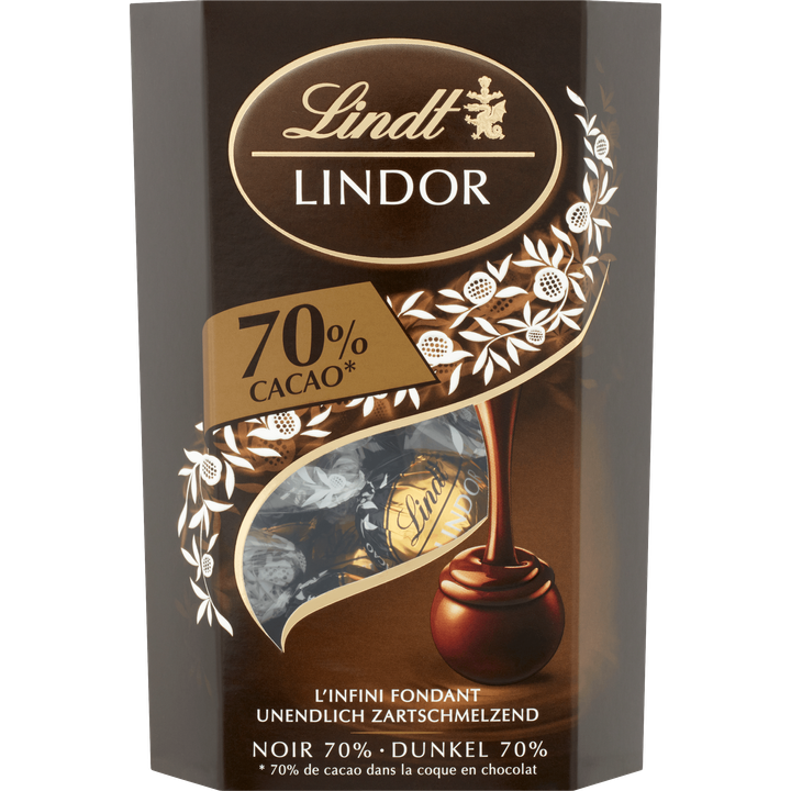 Lindt Lindor Donker 70% Cacao Bonbons 200 g