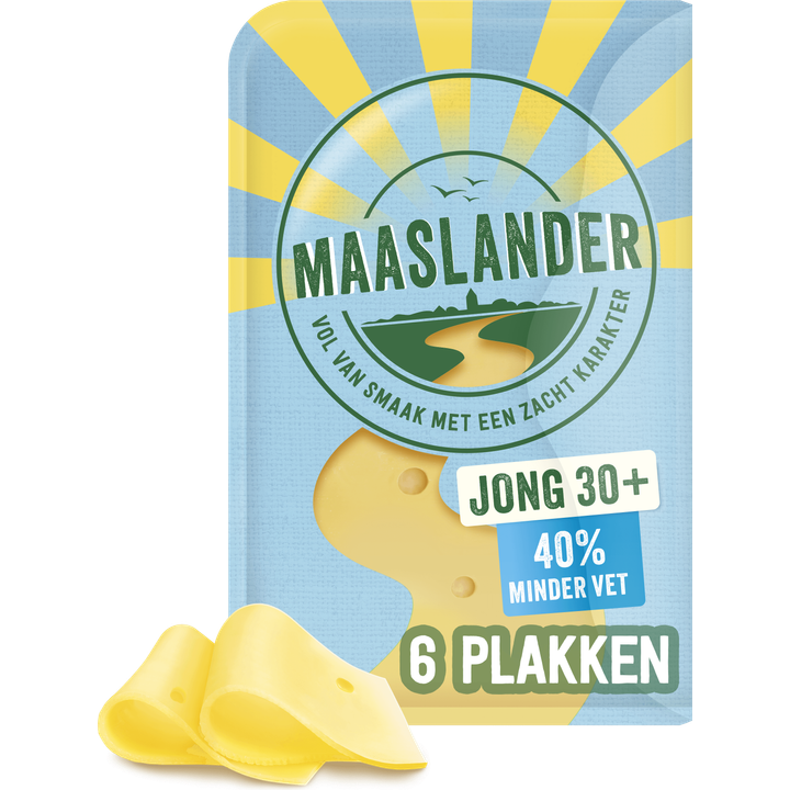 Maaslander Jong 30+ Kaas Plakken 150 g