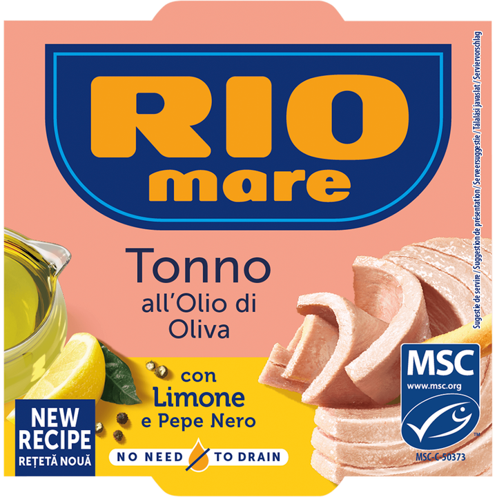 Rio Mare Tonijn in olijfolie citroen zwarte peper 120g