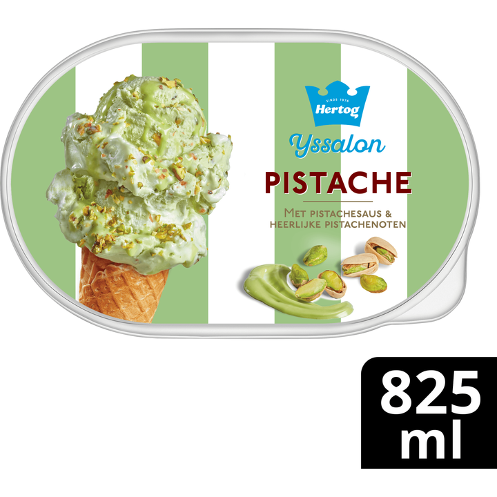 Hertog IJssalon IJs Pistache 825 ml