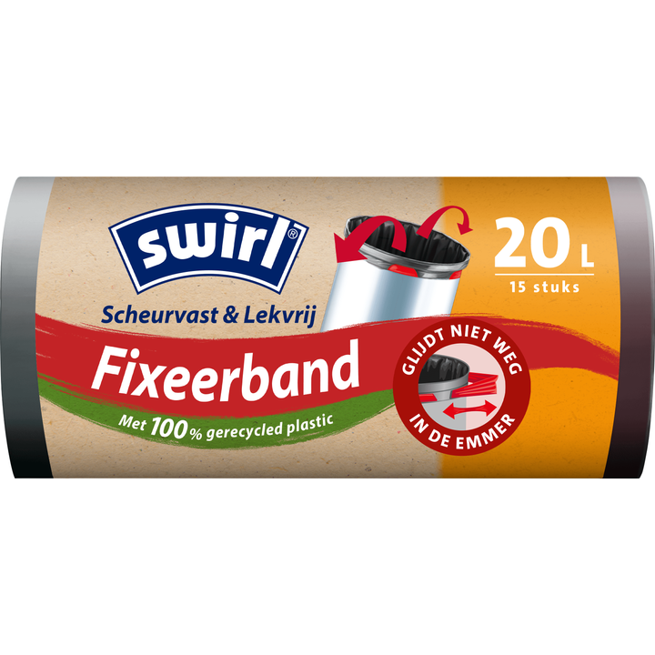 Vuilniszakken met Fixeerband 20 liter