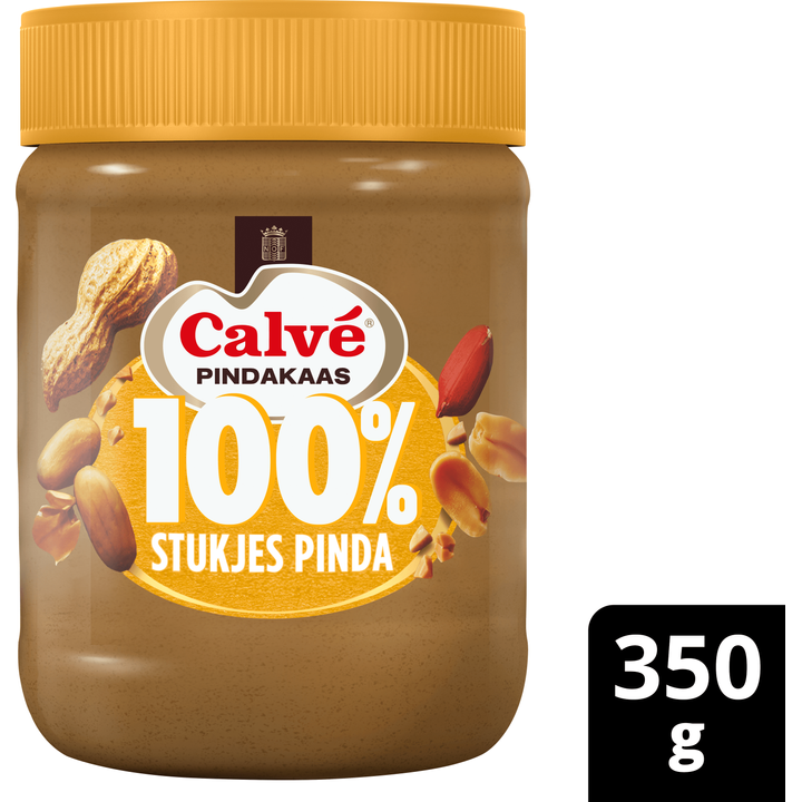 Calvé Pindakaas 100% Grof Gemalen Pinda's 350 g