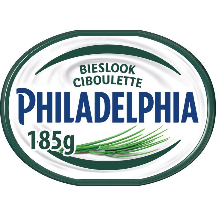 Philadelphia Zacht-frisse Zuivelspread Bieslook, kuipje 185 g