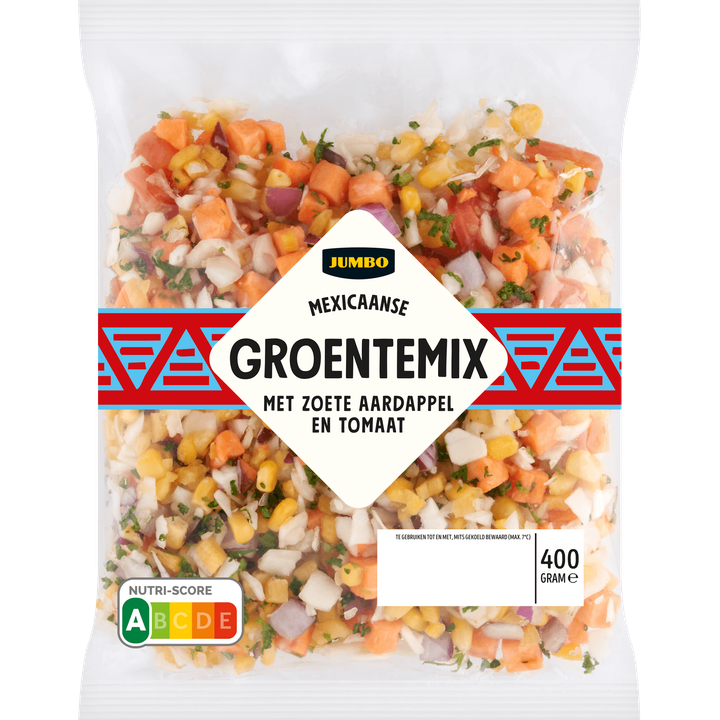Mexicaanse Groentemix met Zoete Aardappel en Tomaat