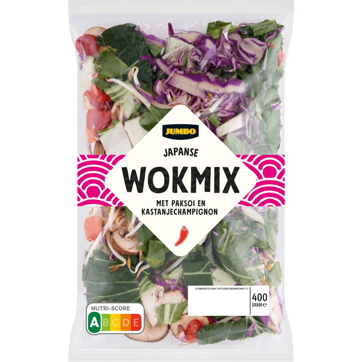 Japanese Wokmix met Paksoi en Kastanjechampignon