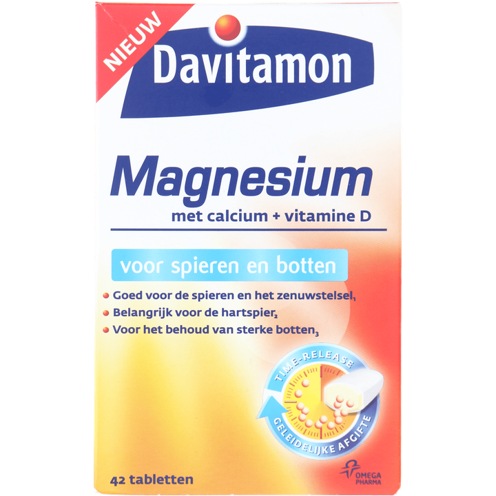 Davitamon Magnesium tabletten voor spieren en botten, 42 stuks