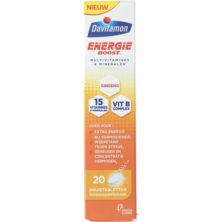 Davitamon Energie Boost bruistabletten, 20 stuks