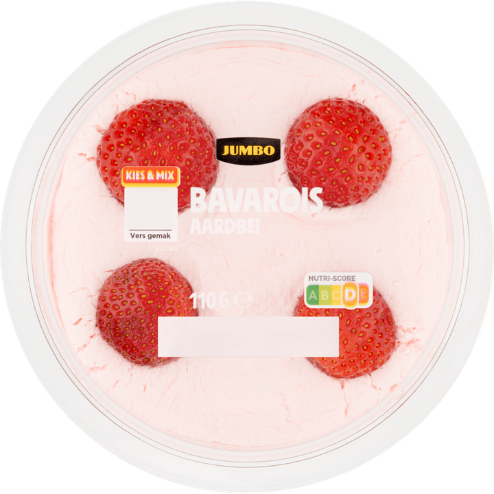 Jumbo Bavarois Aardbei 110 g