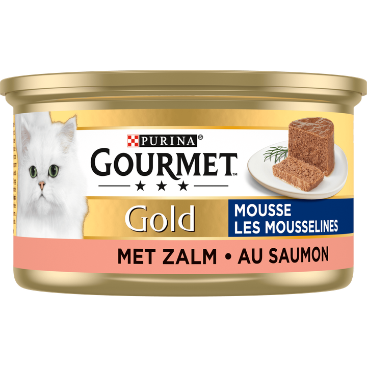 Gourmet Gold Mousse Kattenvoer nat met Zalm