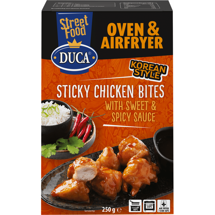 Sticky Chicken Bites met Sweet Chilisaus