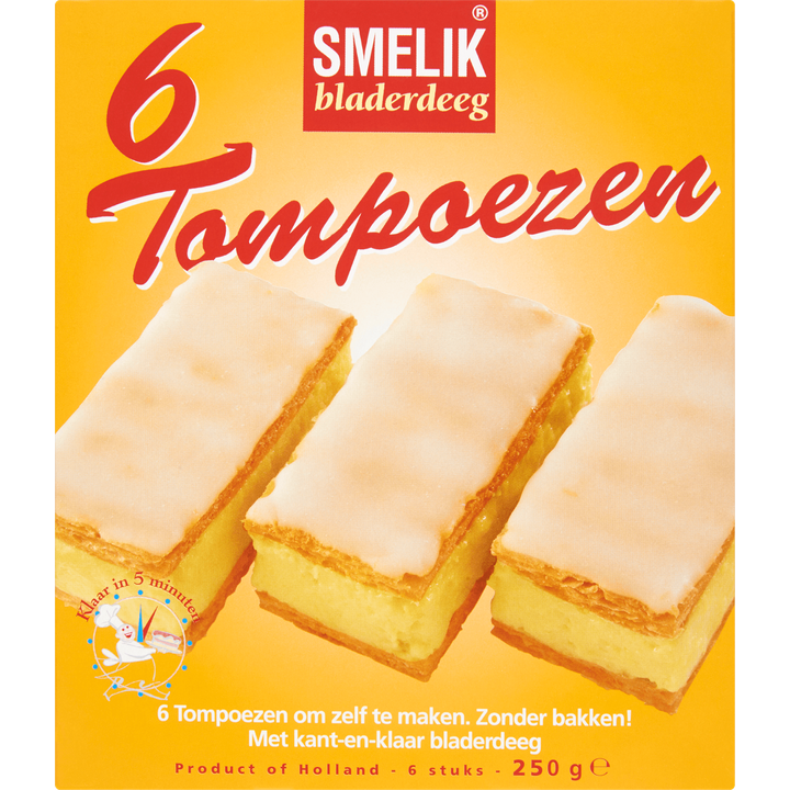 Smelik Tompoezen 6 Stuks 250 g