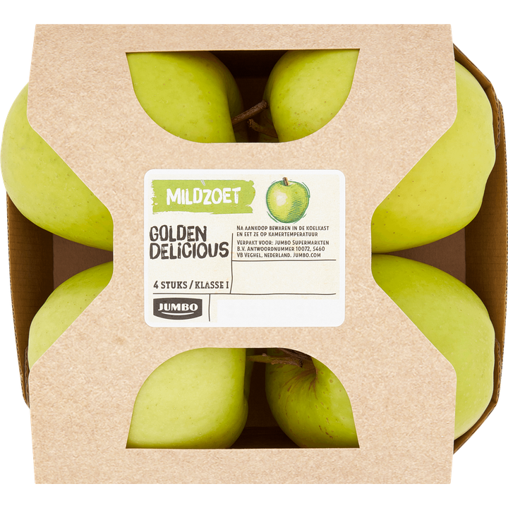 Golden Delicious Mildzoet Appel 4 Stuks