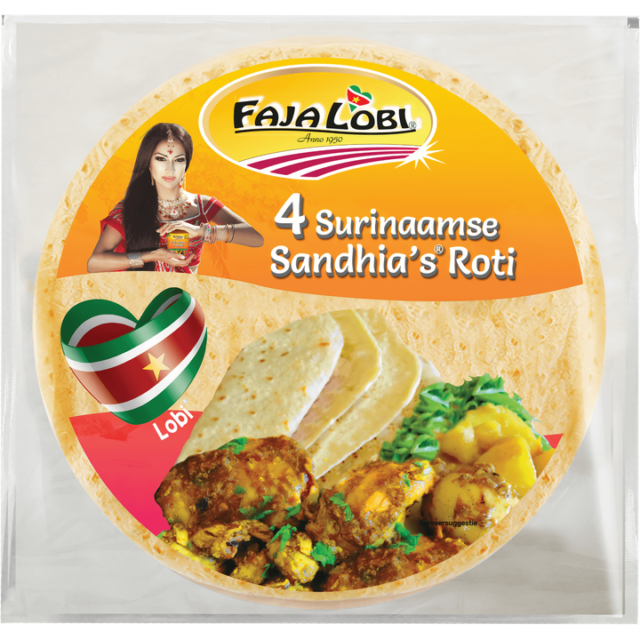 Faja Lobi Sandhia's Roti 4 Stuks 280 g