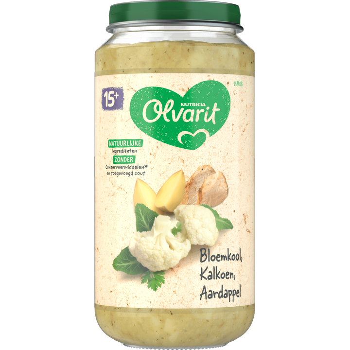Olvarit Bloemkool Kalkoen Aardappel 15+ Maanden 250 g