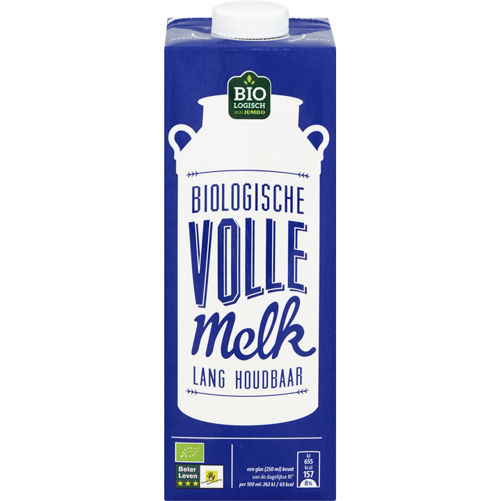 Biologische Volle Melk Houdbaar